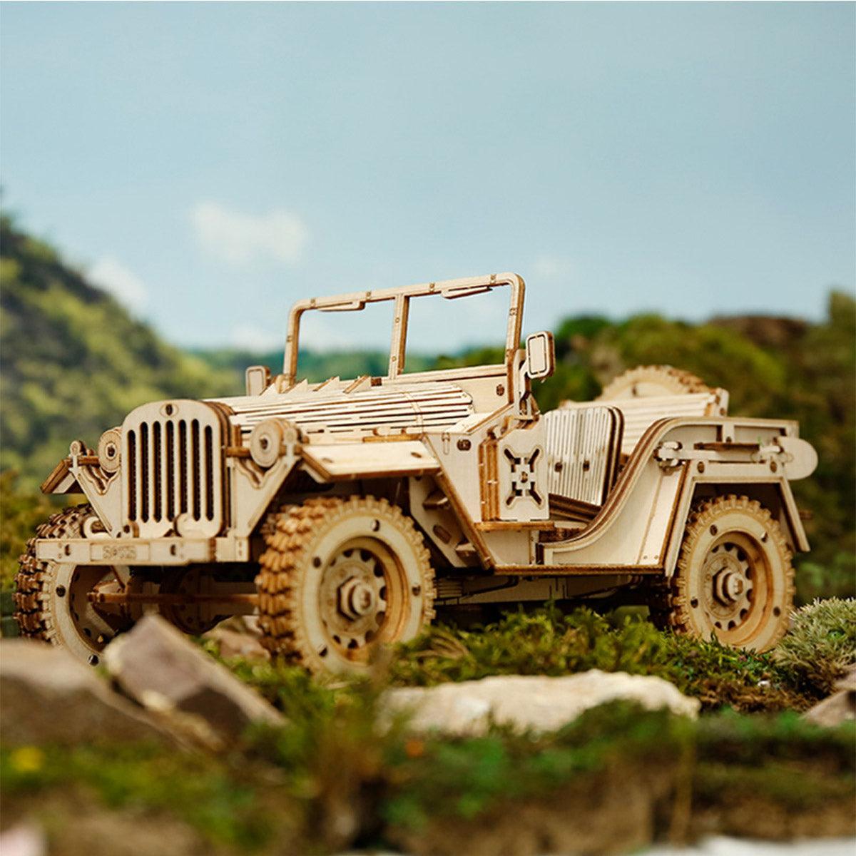 Heritage Roadster - Premium Wooden Car Model Kit - 3D Wooden Puzzle by Extoril