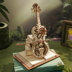 Magic Cello Mechanical Music Box 3D Wooden Puzzle - 3D Wooden Puzzle by Extoril