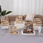 Master Marble Collection - Complete 5-Model Engineering Set - 3D Wooden Puzzle by Extoril