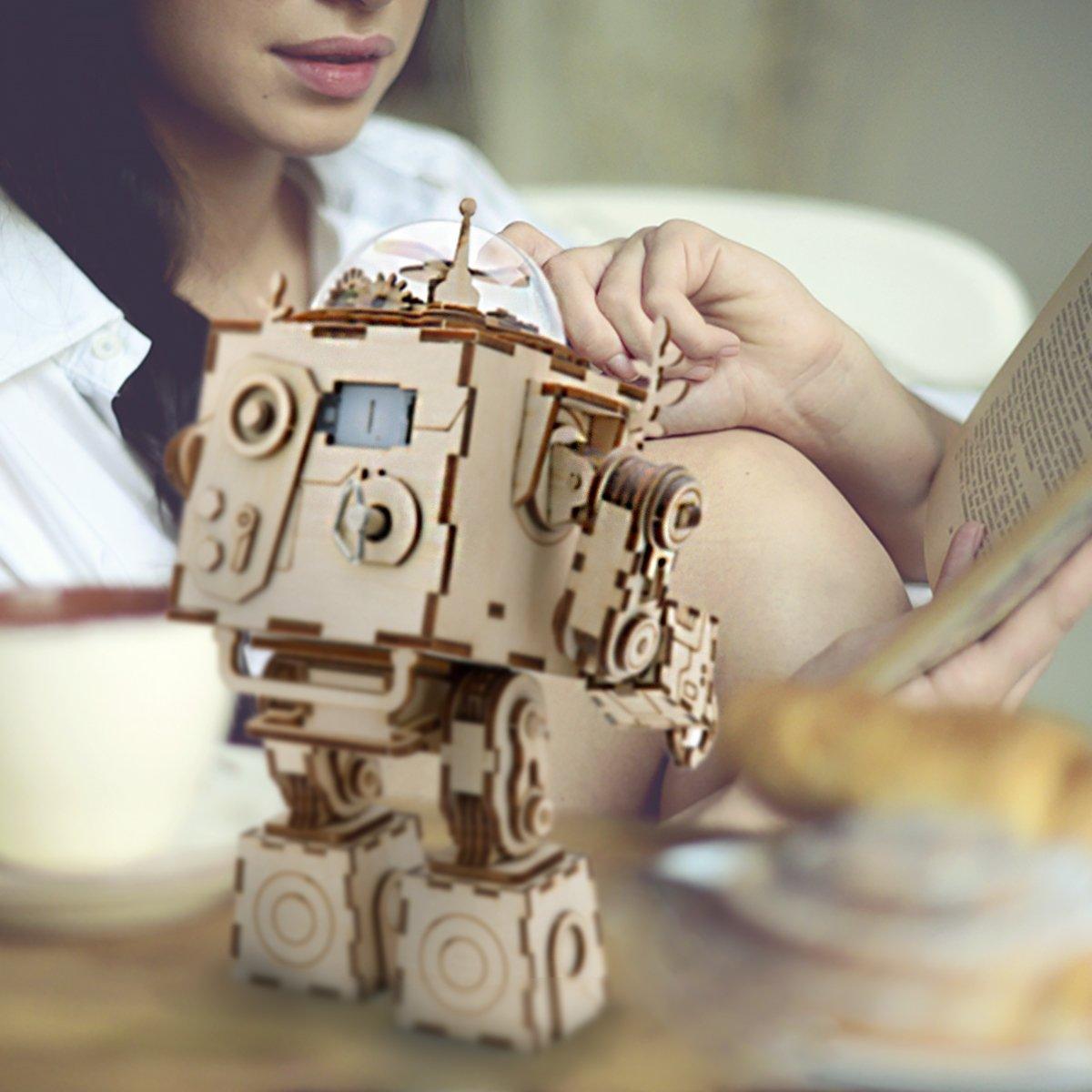 Orpheus Illuminator - Steampunk Music Box with Light - 3D Wooden Puzzle by Extoril