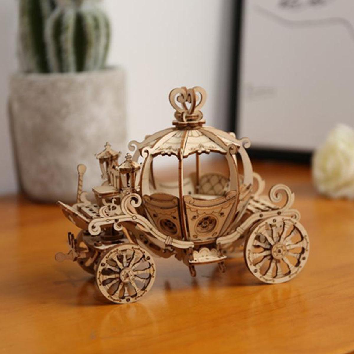 Pumpkin Carriage 3D Wooden Puzzle - 3D Wooden Puzzle by Extoril