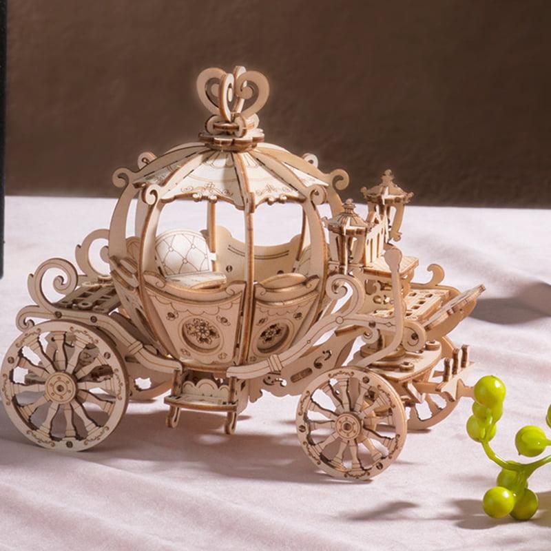 Pumpkin Carriage 3D Wooden Puzzle - 3D Wooden Puzzle by Extoril