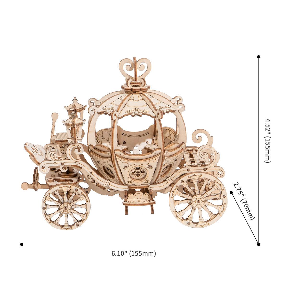 Pumpkin Carriage 3D Wooden Puzzle - 3D Wooden Puzzle by Extoril