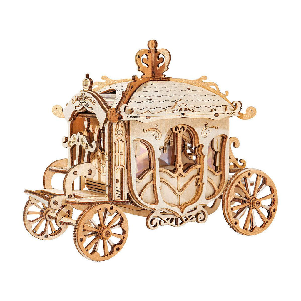 Royal Carriage - Vintage 3D Wooden Model Kit - 3D Wooden Puzzle by Extoril