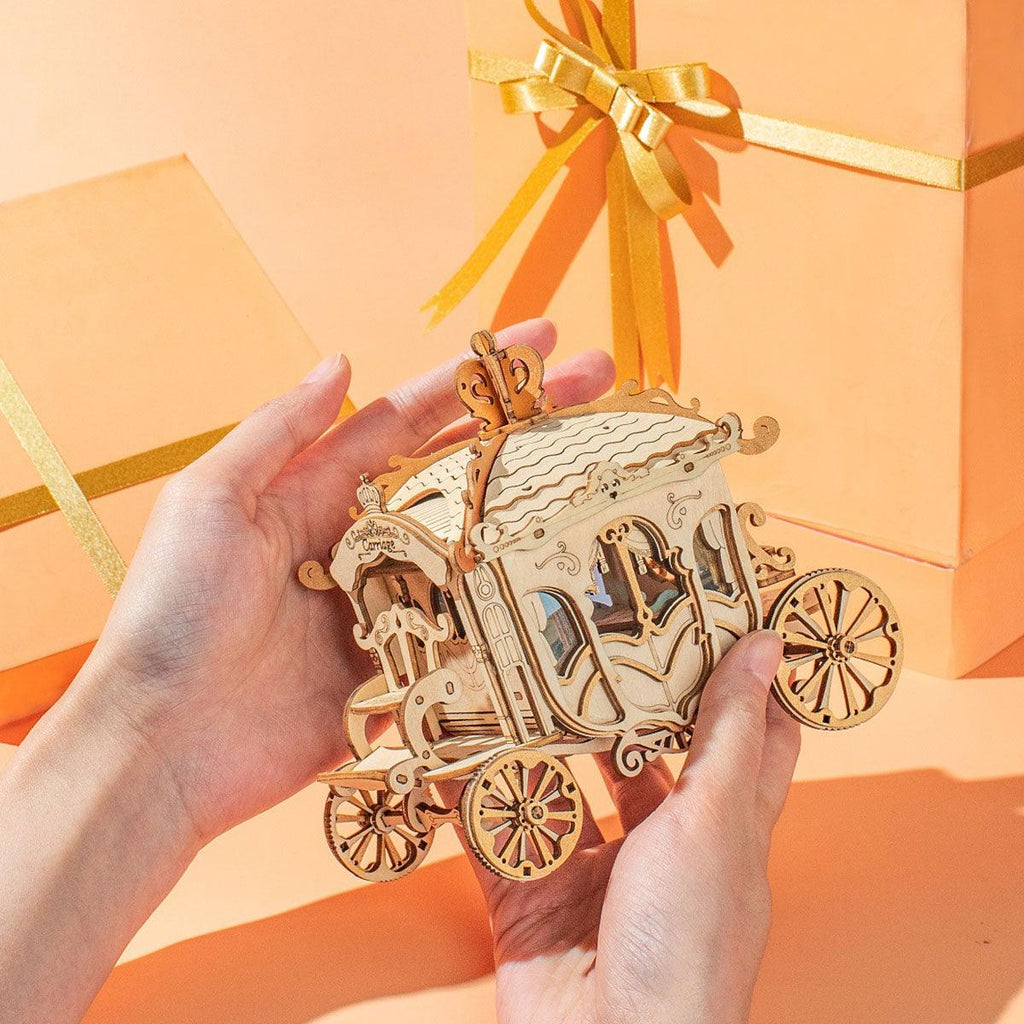 Royal Carriage - Vintage 3D Wooden Model Kit - 3D Wooden Puzzle by Extoril