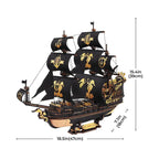 Royal Galleon Warship - 3D Wooden Puzzle - 3D Wooden Puzzle by Extoril