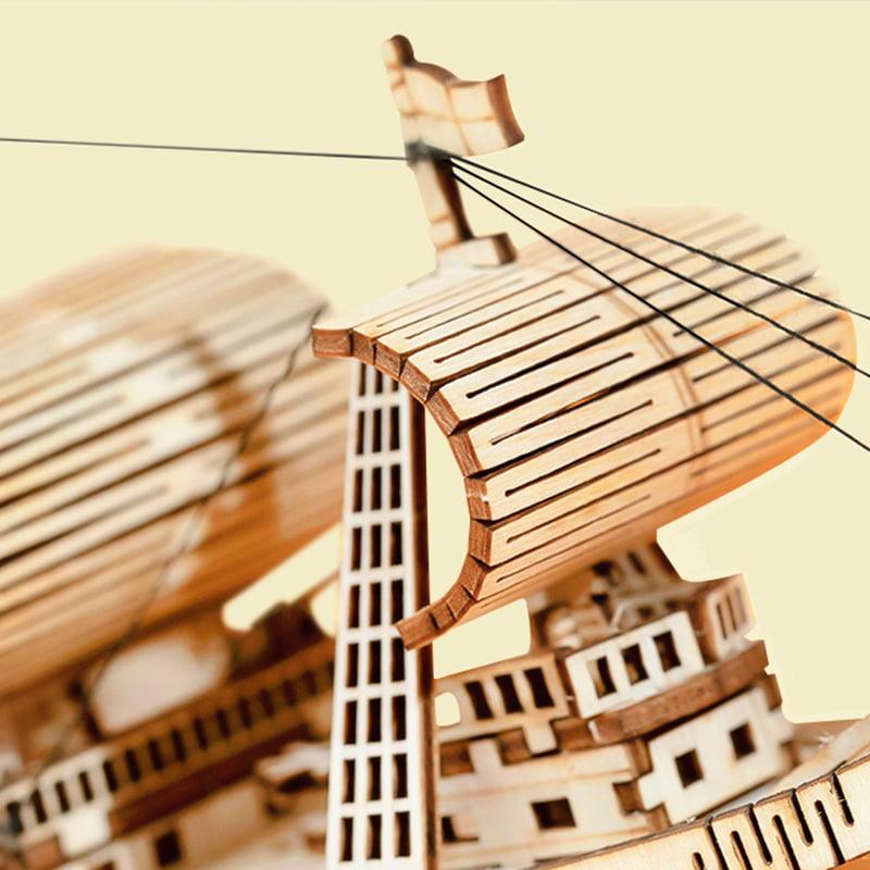 Sailling Ship 3D Wooden Puzzle Decor - 3D Wooden Puzzle by Extoril