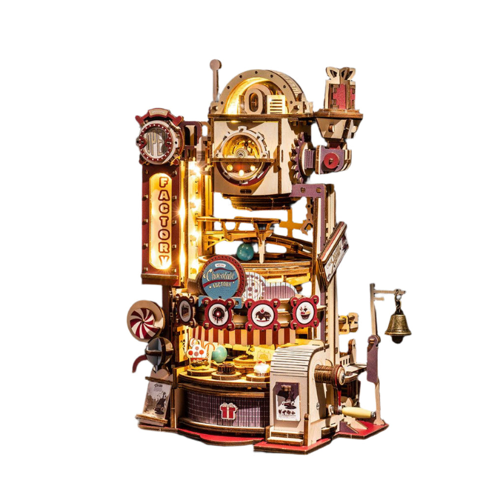 Sweet Factory Marble Run - 3D Wooden Puzzle - 3D Wooden Puzzle by Extoril