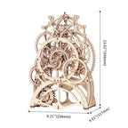 Temporal Craftsman Functional Wooden Pendulum Clock Kit - 3D Wooden Puzzle by Extoril