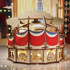 Tilt-A-Whirl DIY Music Box 3D Wooden Puzzle - 3D Wooden Puzzle by Extoril