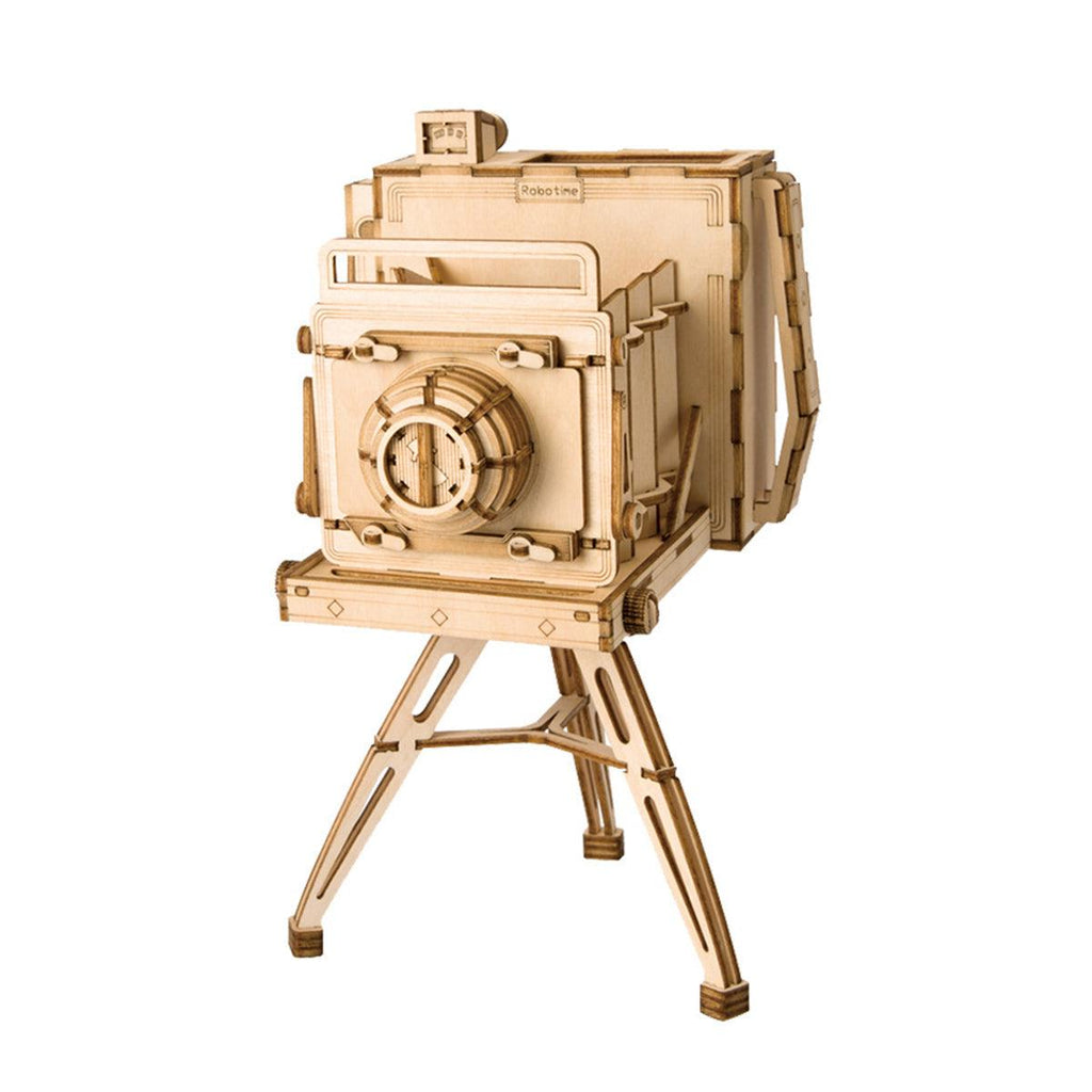 Vintage Camera 3D Wooden Puzzle - 3D Wooden Puzzle by Extoril