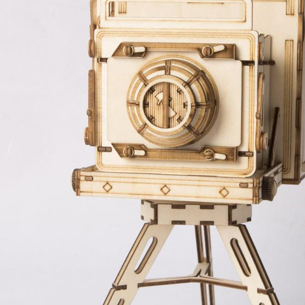 Vintage Camera 3D Wooden Puzzle - 3D Wooden Puzzle by Extoril