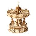 Vintage Carousel 3D Wooden Puzzle - 3D Wooden Puzzle by Extoril