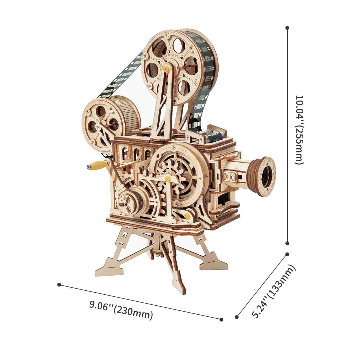 Vintage Vitascope - DIY Wooden Movie Projector - 3D Wooden Puzzle by Extoril