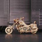 Wild West Cruiser 3D Wooden Motorcycle Puzzle - 3D Wooden Puzzle by Extoril