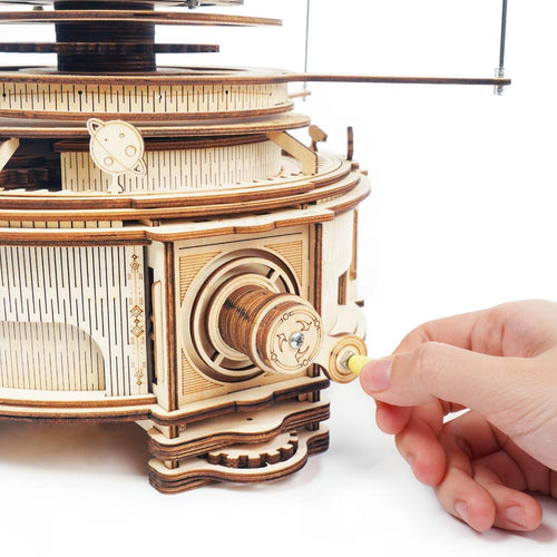 Celestial Explorer Mechanical Orrery - 3D Wooden Puzzle by Extoril