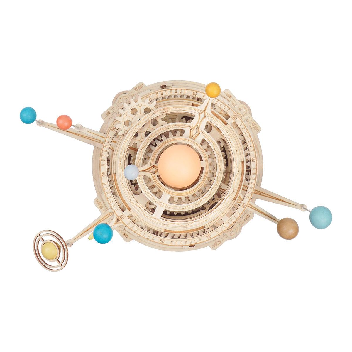 Celestial Explorer Mechanical Orrery - 3D Wooden Puzzle by Extoril