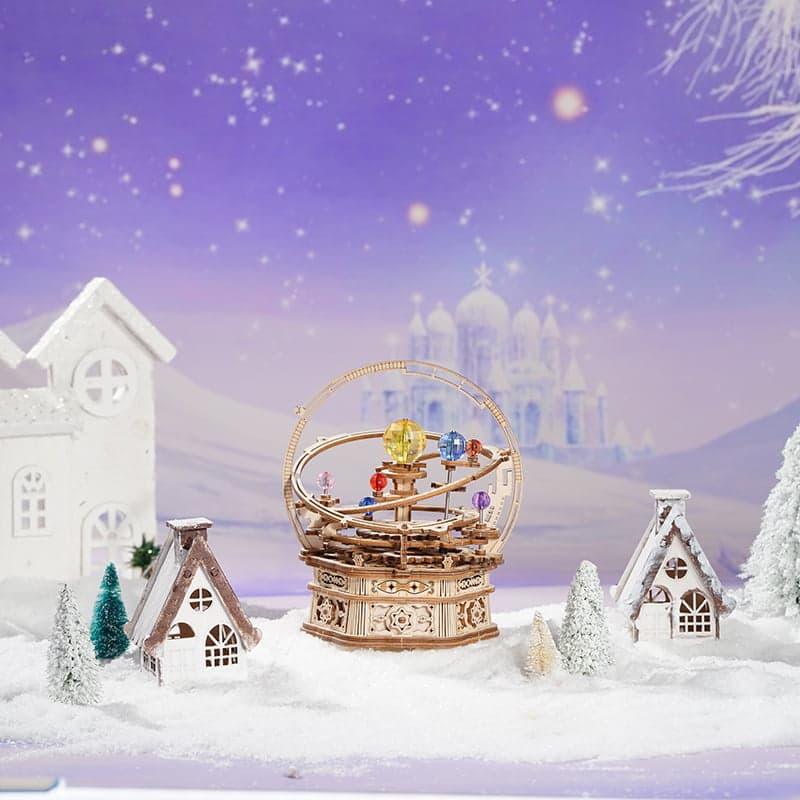 Celestial Explorer Mechanical Orrery - 3D Wooden Puzzle by Extoril