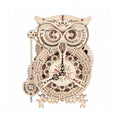 Nightwatch Owl Mechanical Timer Clock - 3D Wooden Puzzle by Extoril