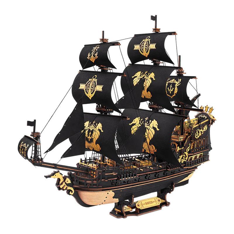 Royal Galleon Warship - 3D Wooden Puzzle - 3D Wooden Puzzle by Extoril