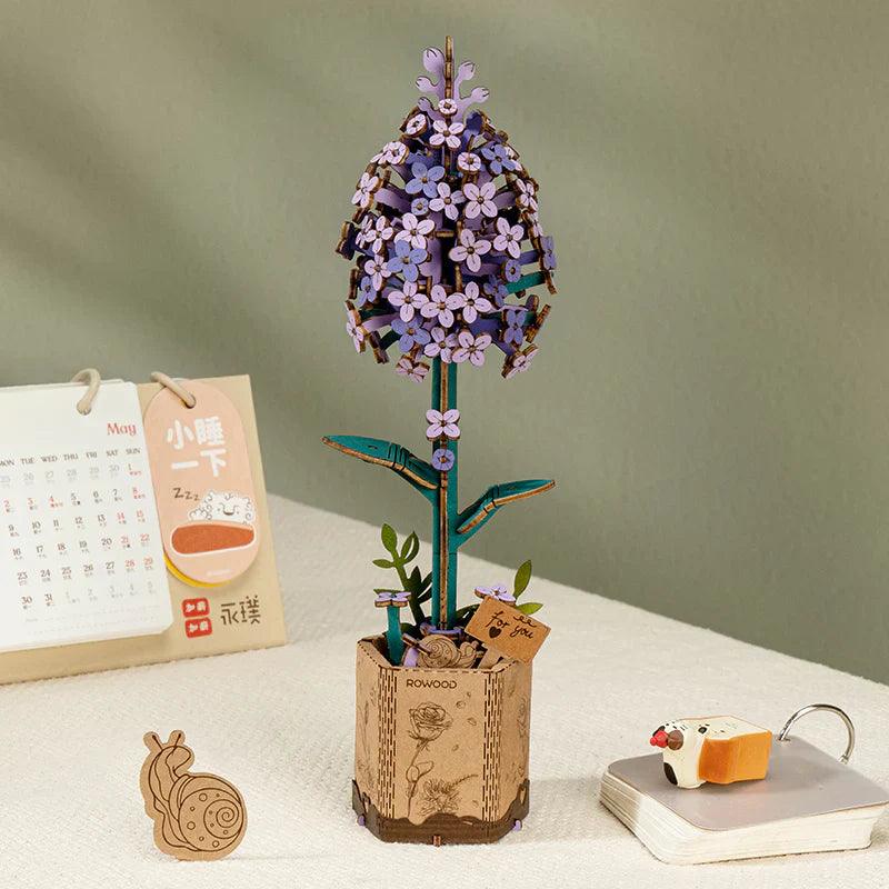 Eternal Bloom 3D Wooden Puzzle Bouquet - DIY Flower by Extoril