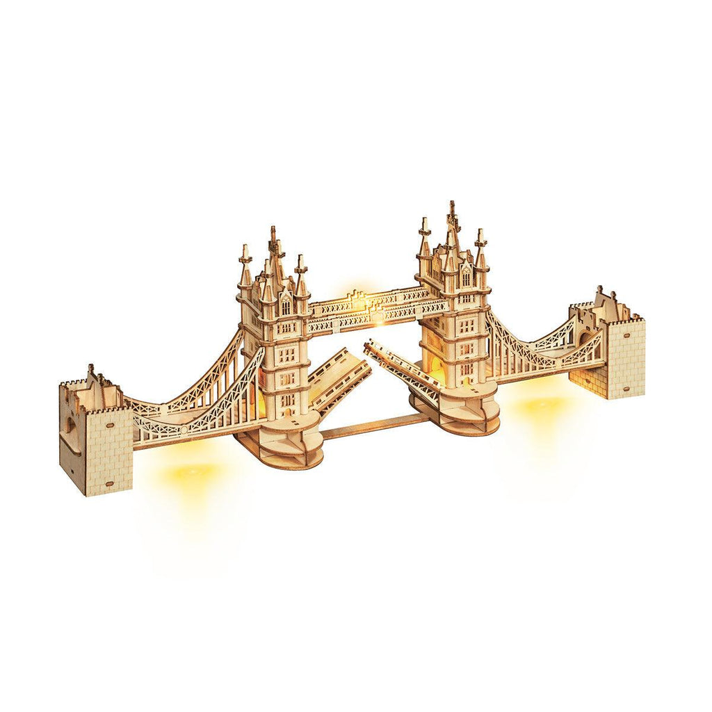 Illuminated Tower Bridge 3D Wooden Puzzle - 3D Wooden Puzzle by Extoril