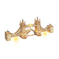 Illuminated Tower Bridge 3D Wooden Puzzle - 3D Wooden Puzzle by Extoril