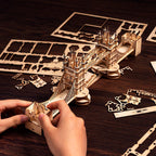 Illuminated Tower Bridge 3D Wooden Puzzle - 3D Wooden Puzzle by Extoril