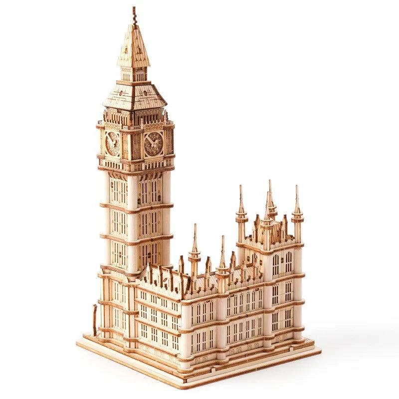 Illuminated Tower Bridge 3D Wooden Puzzle - 3D Wooden Puzzle by Extoril