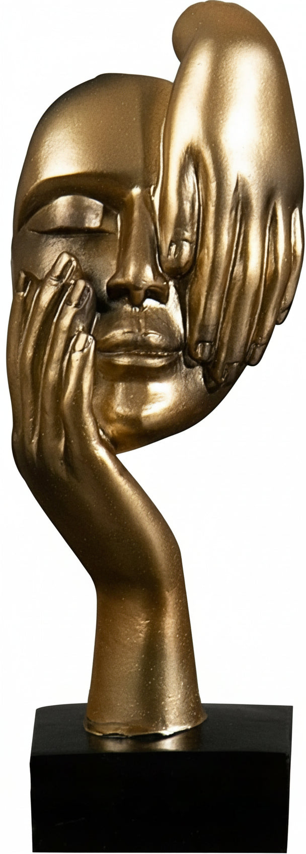 Abstract Face Sculpture Resin Thinker Statue - home decor by Extoril