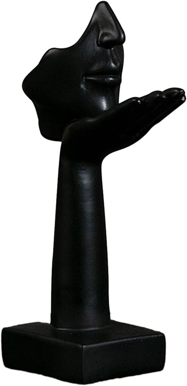 Abstract Face Sculpture Resin Thinker Statue - home decor by Extoril