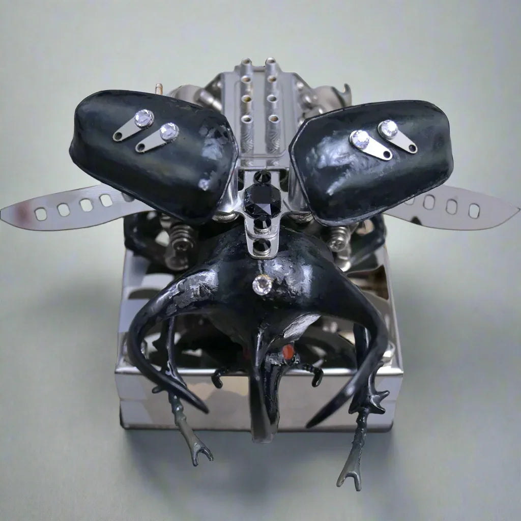DIY V8 Engine Model Kit - Premium Metal Mechanical Beetle - home decor by Extoril