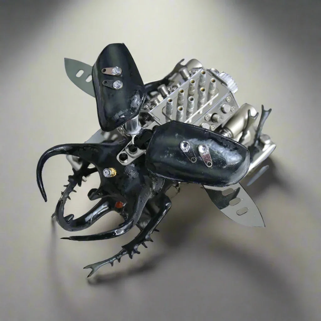 DIY V8 Engine Model Kit - Premium Metal Mechanical Beetle - home decor by Extoril