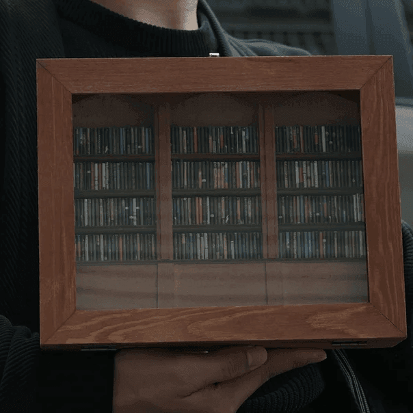Original Anxiety Bookshelf with 260 Mini Books - DIY Booknooks by Extoril
