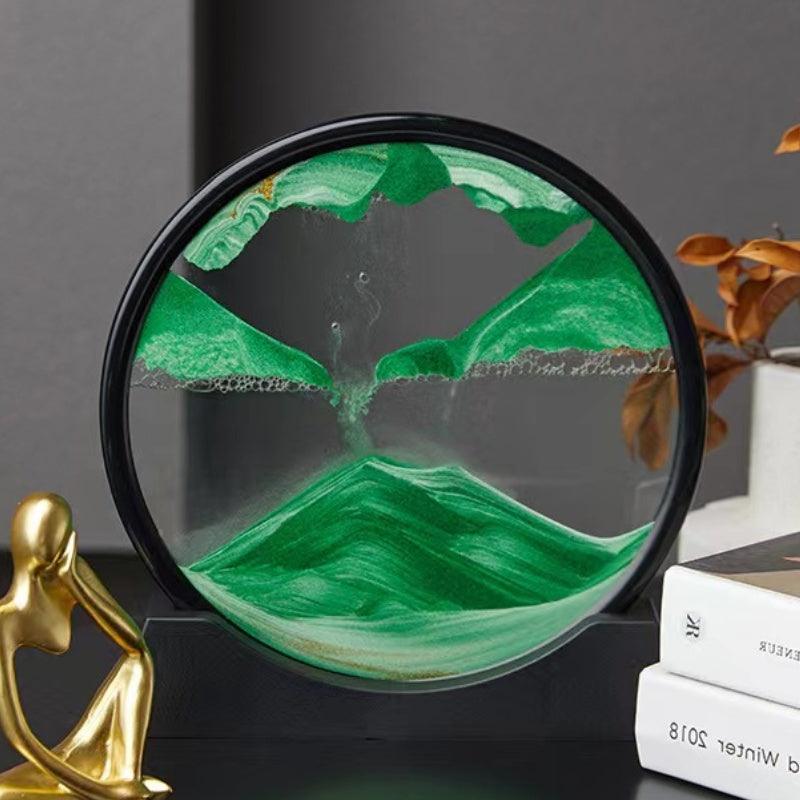 Tranquility Flow - 3D Rotating Sand Art - home decor by Extoril