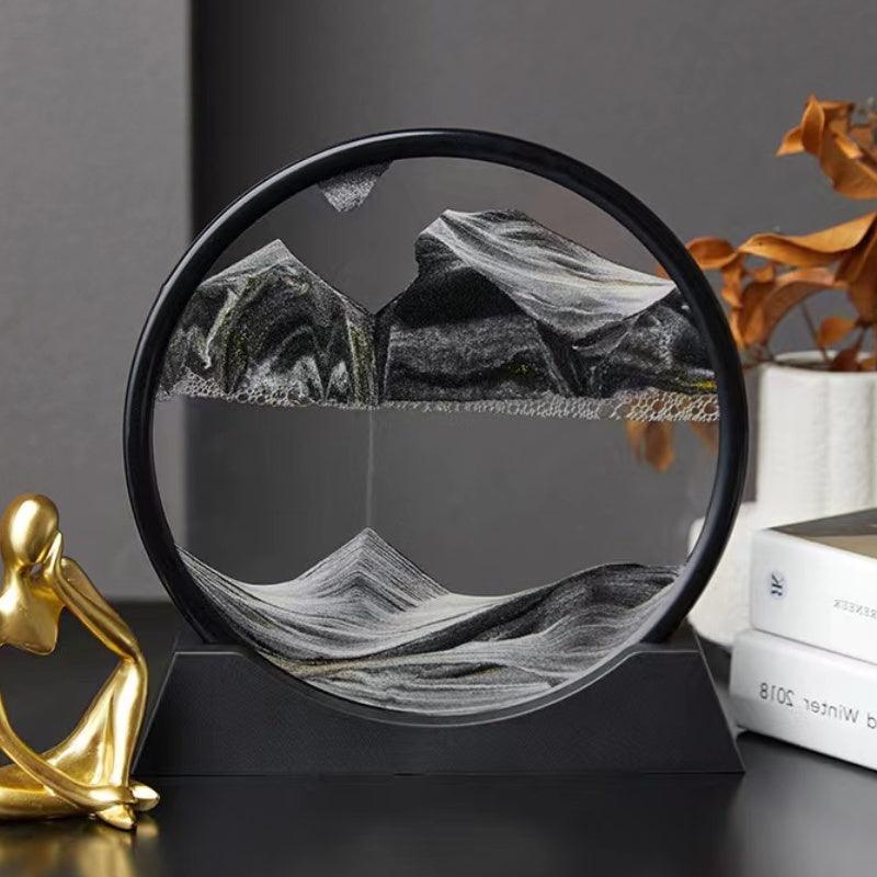 Tranquility Flow - 3D Rotating Sand Art - home decor by Extoril