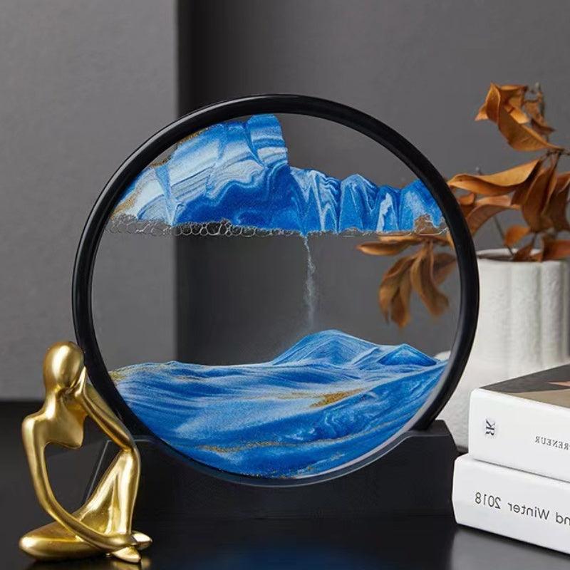 Tranquility Flow - 3D Rotating Sand Art - home decor by Extoril