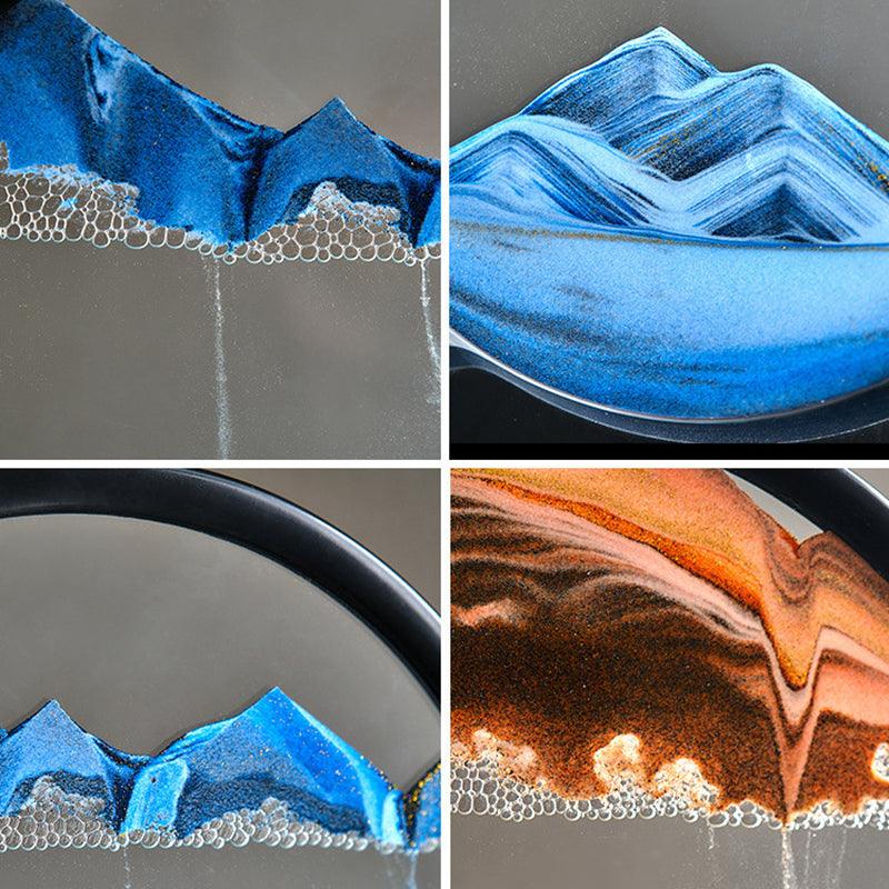 Tranquility Flow - 3D Rotating Sand Art - home decor by Extoril