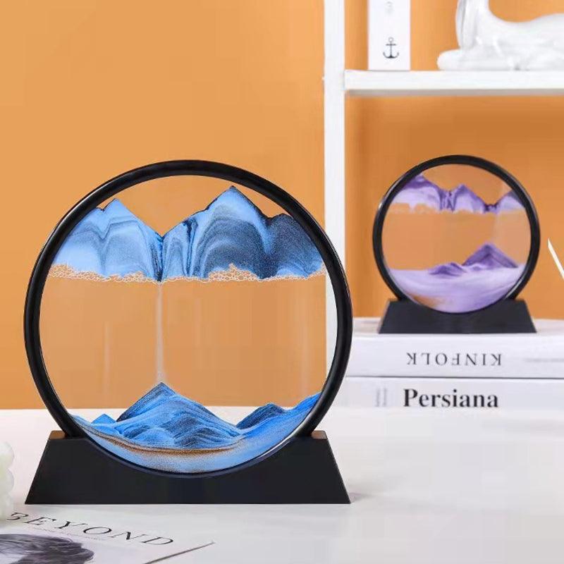 Tranquility Flow - 3D Rotating Sand Art - home decor by Extoril