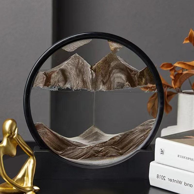 Tranquility Flow - 3D Rotating Sand Art - home decor by Extoril
