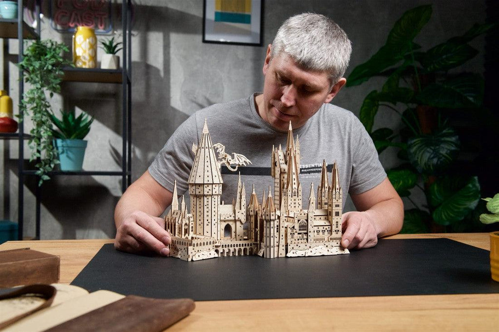 Hogwarts Magical Castle 3D Wooden Puzzle Kit - 3D Wooden Puzzle by Extoril