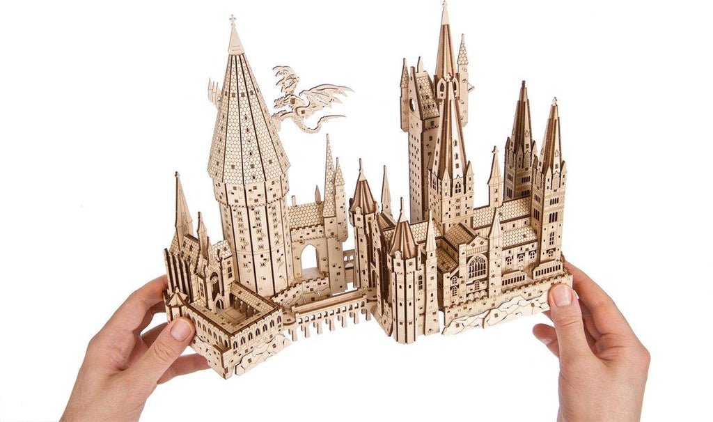 Hogwarts Magical Castle 3D Wooden Puzzle Kit - 3D Wooden Puzzle by Extoril