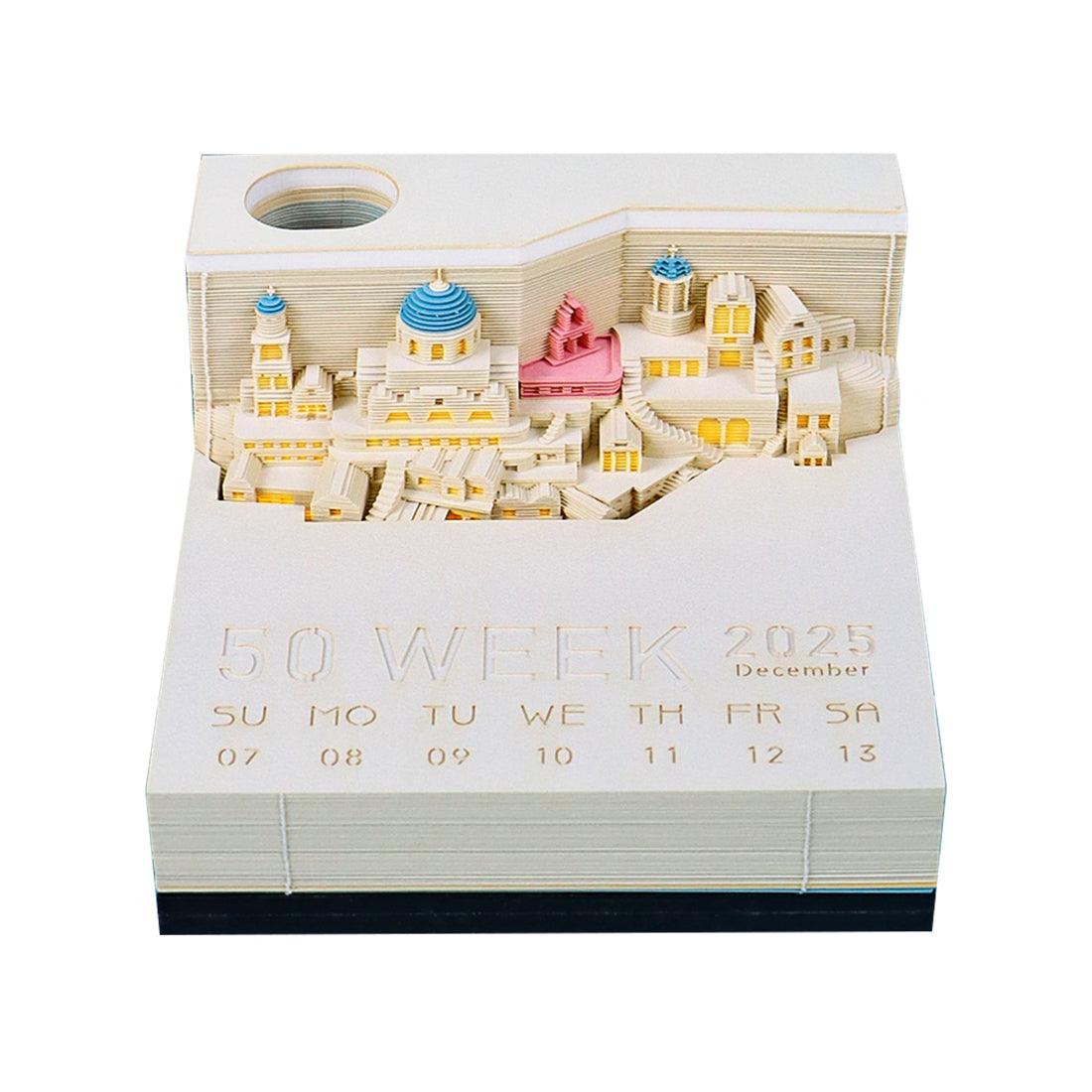 3D Art Memo Pad & Desk Calendar 2026 - home decor by Extoril