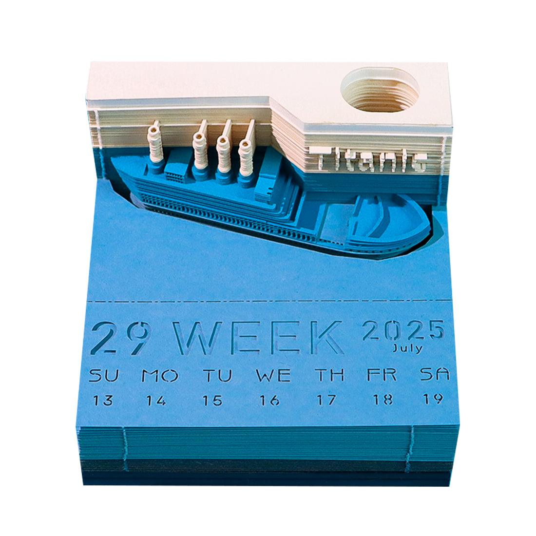 3D Art Memo Pad & Desk Calendar 2026 - home decor by Extoril