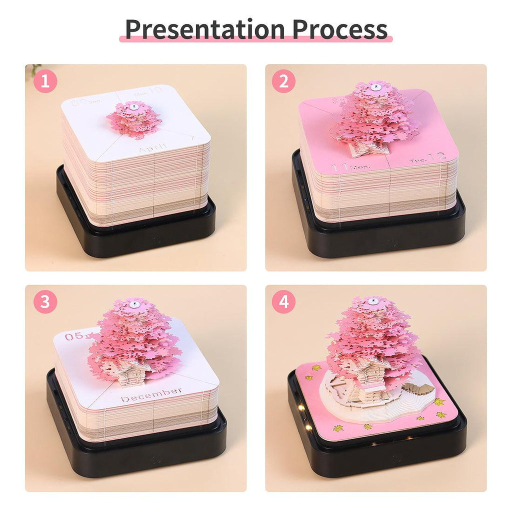 3D Art Memo Pad & Desk Calendar 2026 - home decor by Extoril