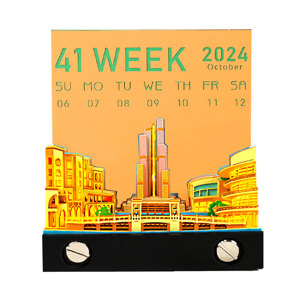 3D Art Memo Pad & Desk Calendar 2026 - home decor by Extoril