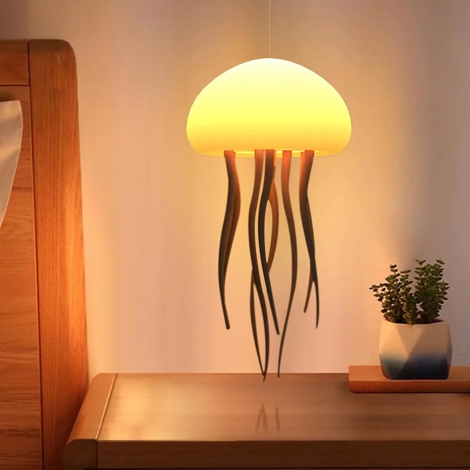 7-Color Changing LED RGB Night Light Jellyfish Lamp with Sound Activation - home decor by Extoril