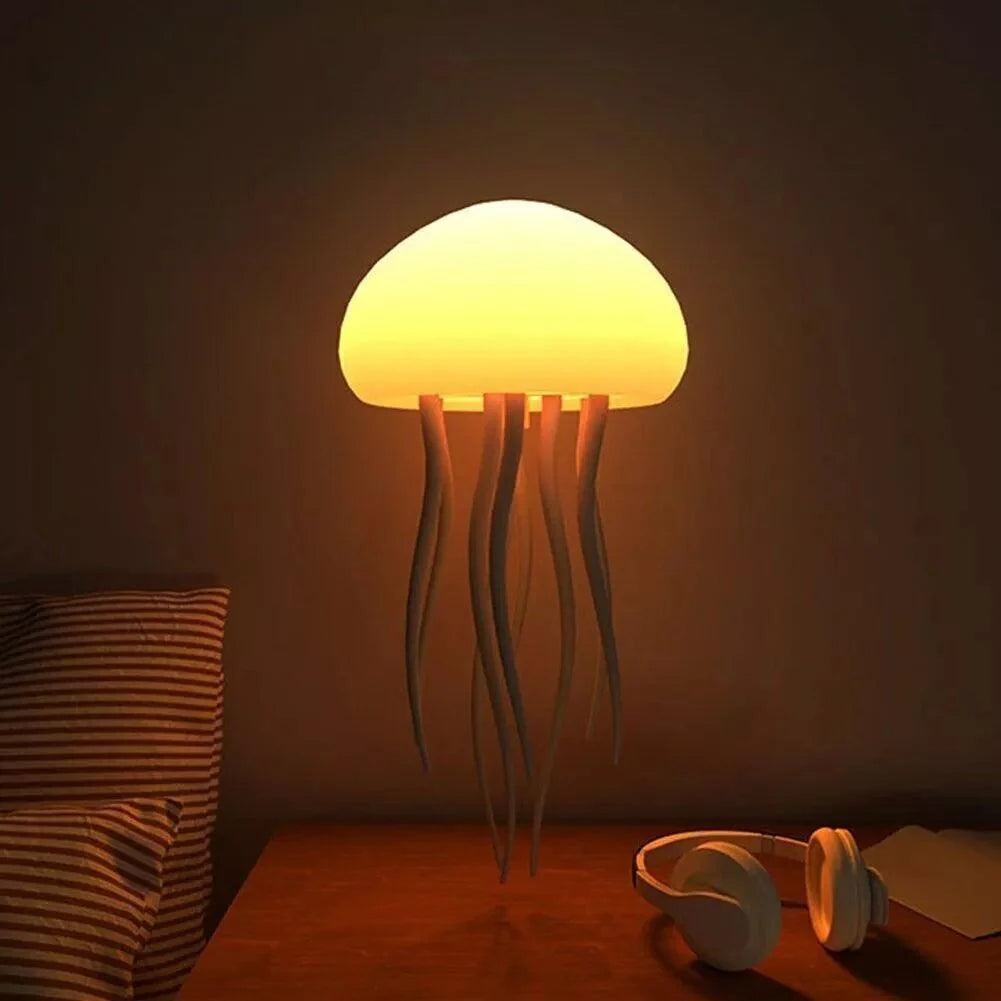 7-Color Changing LED RGB Night Light Jellyfish Lamp with Sound Activation - home decor by Extoril