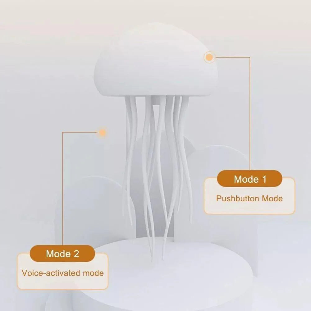 7-Color Changing LED RGB Night Light Jellyfish Lamp with Sound Activation - home decor by Extoril