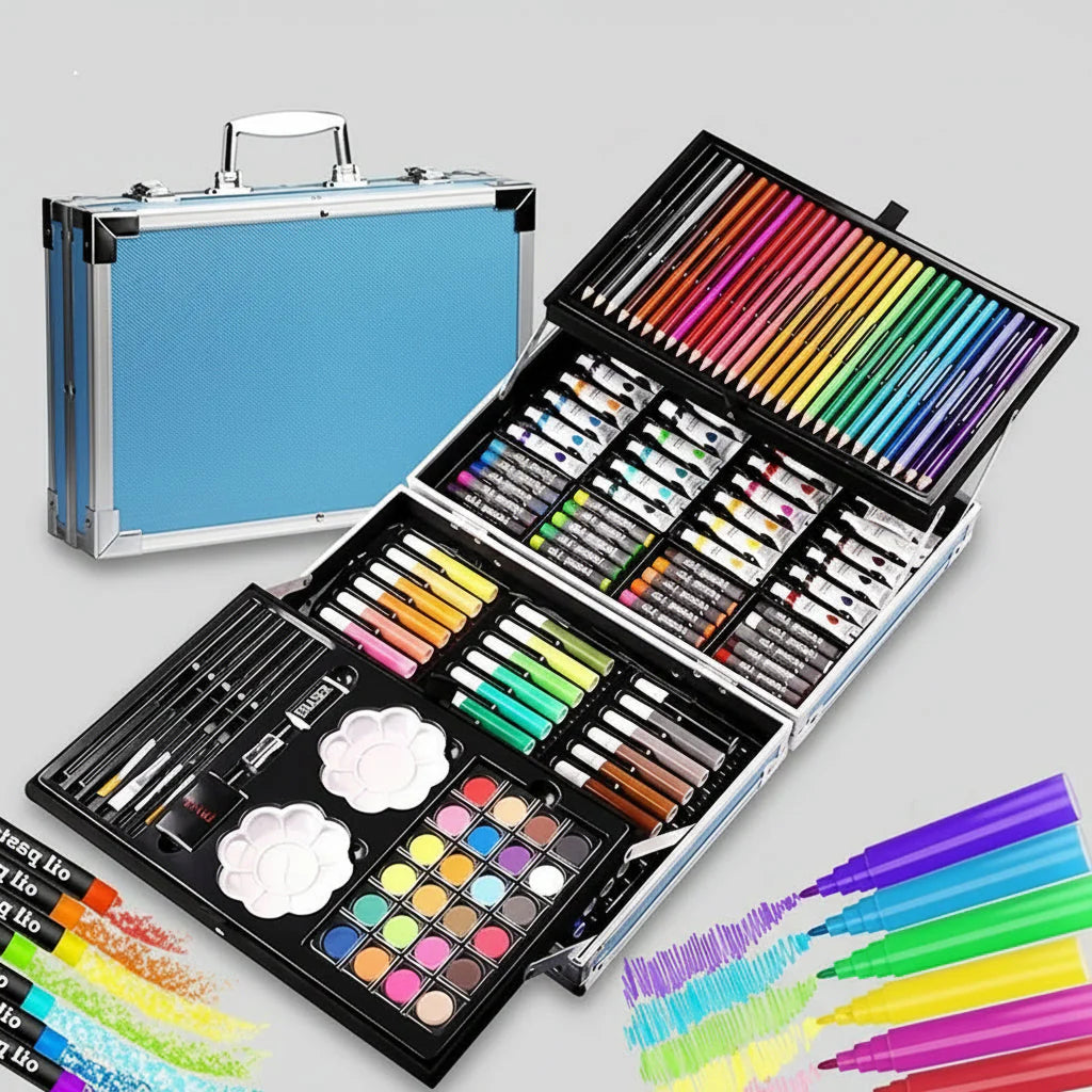 145 Piece Art Set – Drawing & Painting Kit - home decor by Extoril